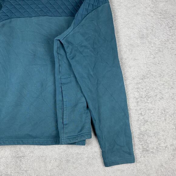 Columbia Hoodie Pullover Mens Large Blue Quilted Hood Outdoor Activewear AM5304 - Picture 11 of 16